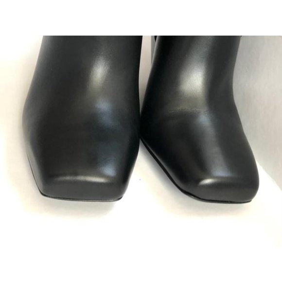 BALMAIN Black Smooth Leather Rea Boots Size EU:39.5 - Picture 7 of 12